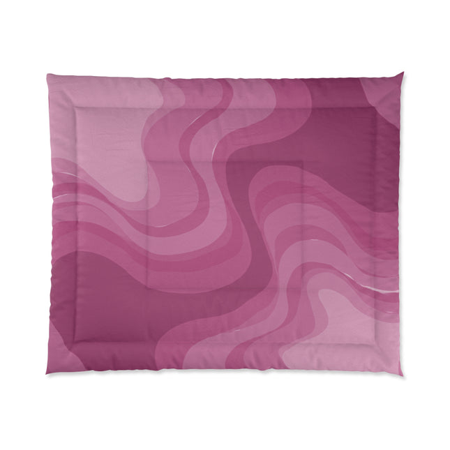 Pinky Mauve Wavey 104" × 88" Comforter