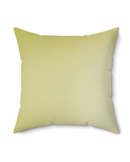 Lemon Fade 18" x 18" Faux Suede Square Pillow