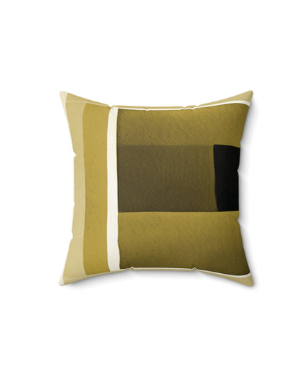 Tan Shadow 14" x 14" Faux Suede Square Pillow