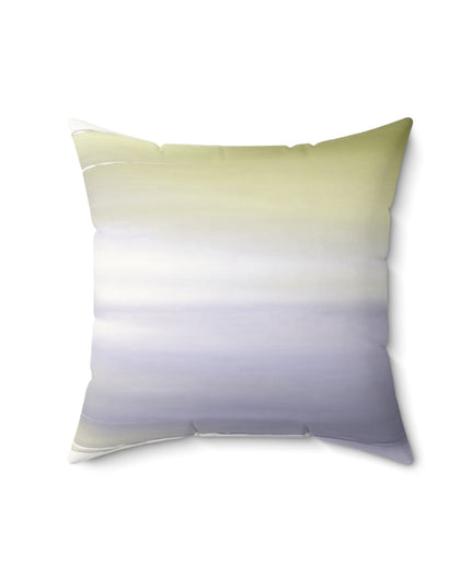 Lavender Sea Golden Fog 16" x 16" Faux Suede Square Pillow