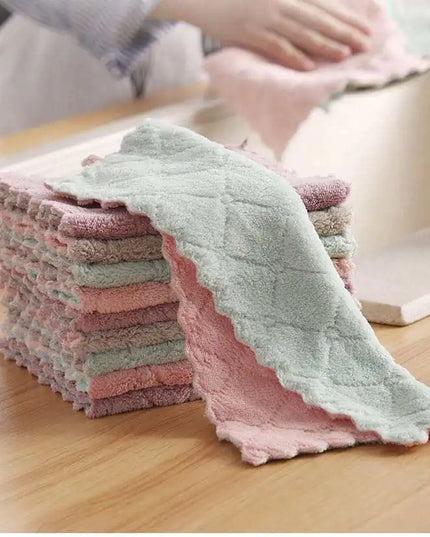 Set Of 10 Microfiber Cleaning Towels