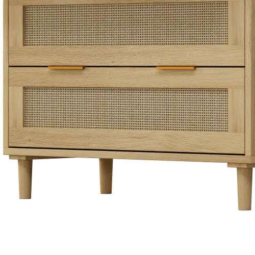 3 Drawers Rattan Locker Rattan Drawer - 2 Piece Set