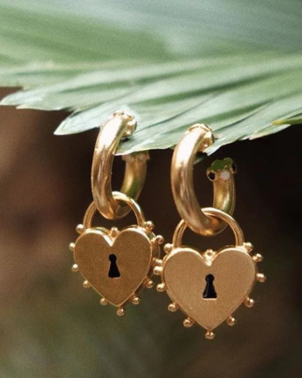 Locked Heart Earrings