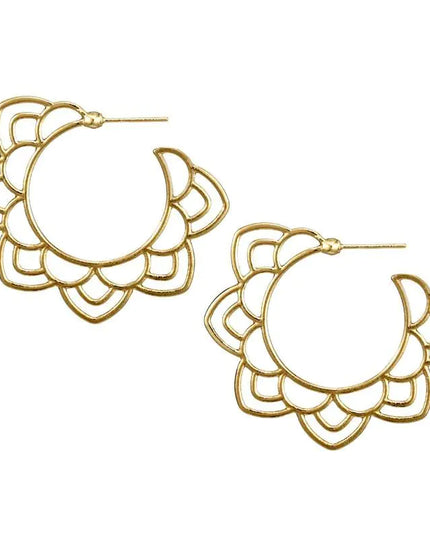 Flora -Gold Earrings