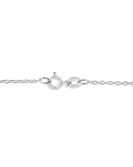.925 Sterling Silver 1/5 Cttw Bezel Set Champagne Diamond Solitaire 18" Pendant Necklace (K-L Color, I1-I2 Clarity)