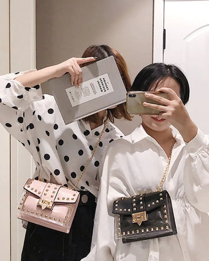 Betty Shoulder Bag -Clear/Rose
