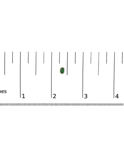 14K Gold Oval Cut Gemstone Birthstone 5x3 mm Stud Earrings
