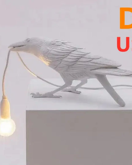 Resin Bird Wall Lamp Decoration