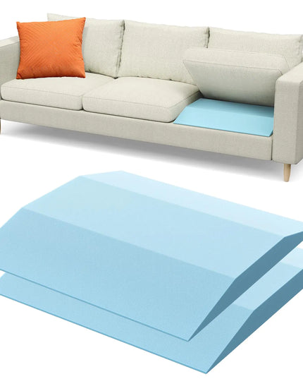 Set of 2 Sofa Support Cushions – Trapezoid Design, 40D High-Density Foam for Sagging Couch Seat Repair