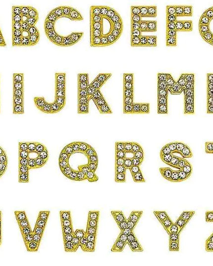 Pavé Letters -Gold Charms