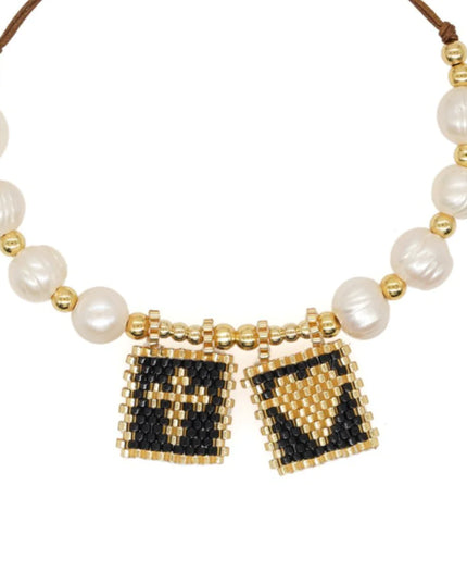 Sacred Freshwater Pearl Scapular Bracelet