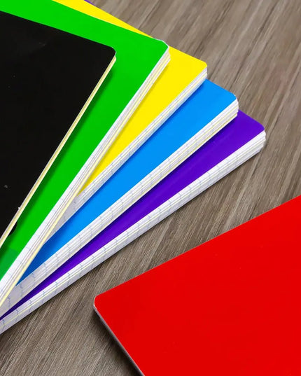 120 Sheet 3-Subject Spiral Notebook, College Ruled - Random Color