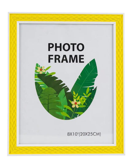 8x10 Decorative Picture Frame with White Trim