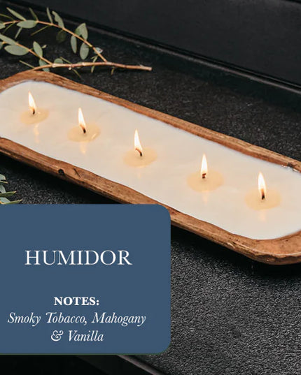 5-Wick Dough Bowl Soy Candle - Humidor