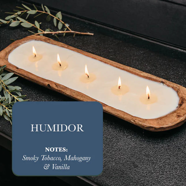 5-Wick Dough Bowl Soy Candle - Humidor