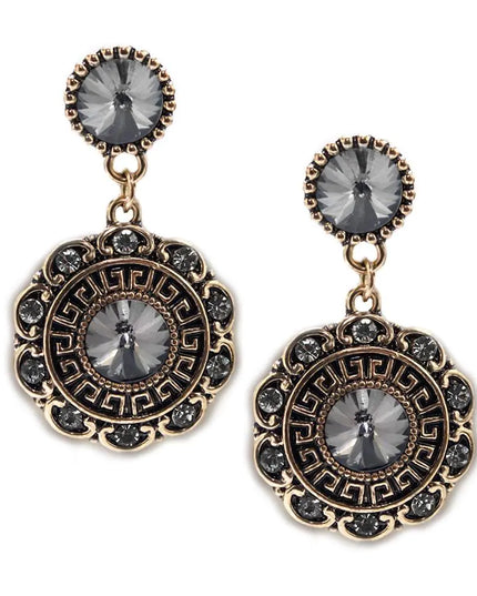 Bloom Earrings-Charcoal