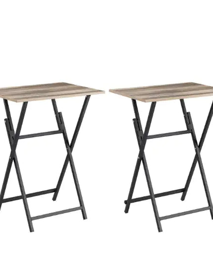 2-piece Folding TV Tray Table Set