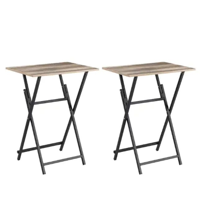 2-piece Folding TV Tray Table Set
