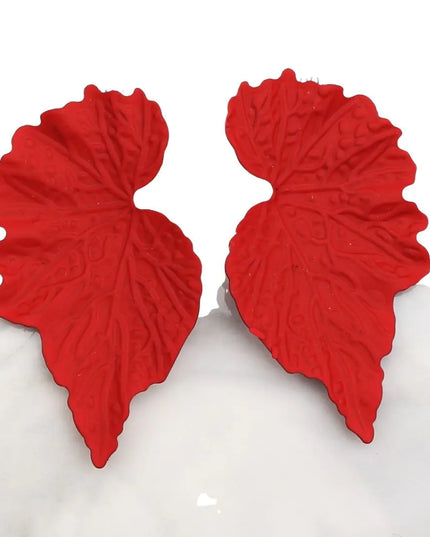 Mirrored Leaf Earrings
