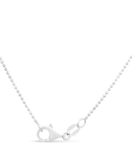 .925 Sterling Silver 0.7mm Slim and Dainty Unisex 18" Inch Ball Bead Chain Necklace
