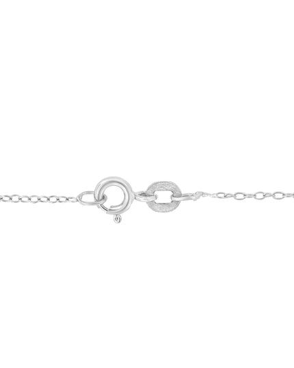 .925 Sterling Silver Diamond Accent Cross Ribbon 18" Pendant Necklace (I-J Color, I2-I3 Clarity)