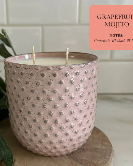 Spring Home Decor Dusty Pink Limited Edition Soy Candle by TLC Candle Co.