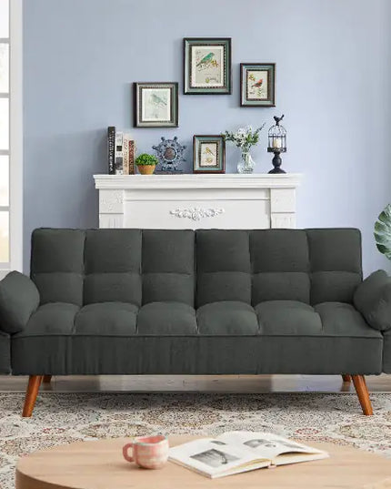 Dark Grey Fabric Sofa