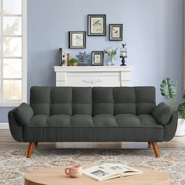 Dark Grey Fabric Sofa