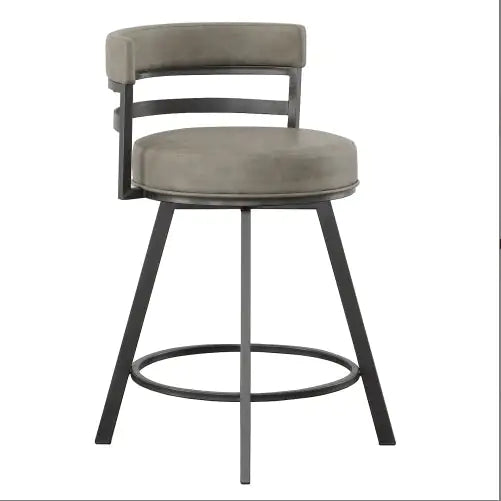 Gene - Swivel Counter Stool - Dark Gray
