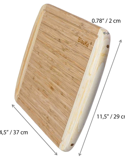 Bamboo Cutting Board 14x11 Inch With Juice Groove