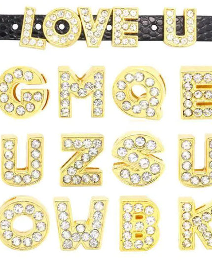 Pavé Letters -Gold Charms