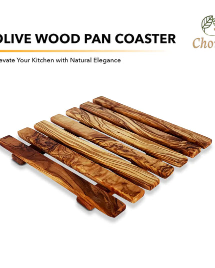 Olive Wood Pan Coaster