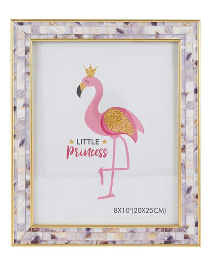8x10 Marble Picture Frame with Gold Trim