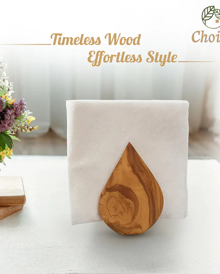 Olive Wood Napkin Holder