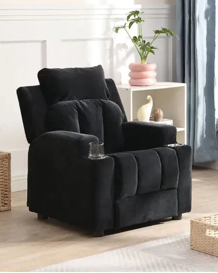 Child Recliner Black PVC