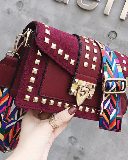 Betty Shoulder Bag -Velvet Finish