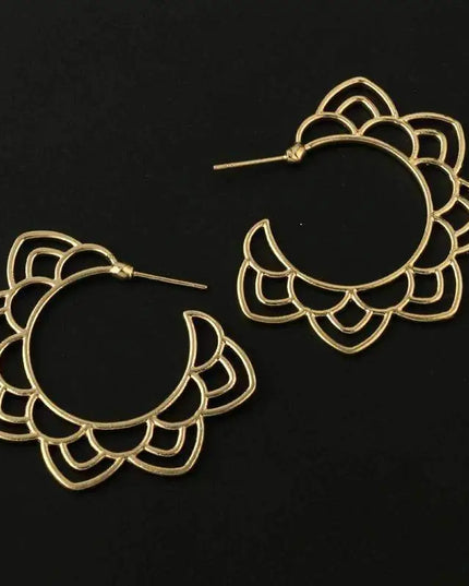 Flora -Silver Earrings