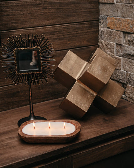 3-wick Dough Bowl Candle by TLC Candle Co. - Farmhouse