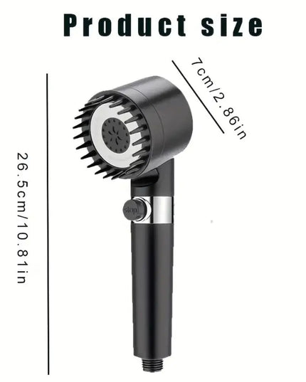 Pressurized Handheld Round Massage Shower Head