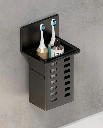 1pc Modern Wall-Mounted Bathroom Organizer