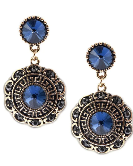 Bloom Earrings-Sapphire