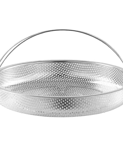 8.8\" Stainless Steel Steamer Basket With Support Frame