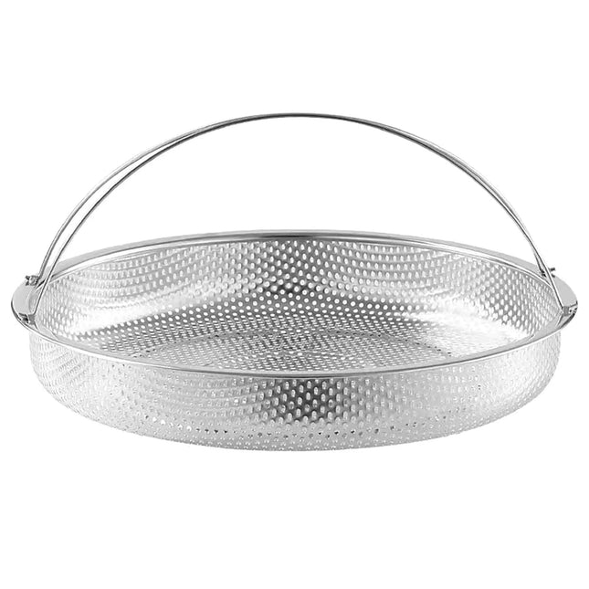8.8\" Stainless Steel Steamer Basket With Support Frame