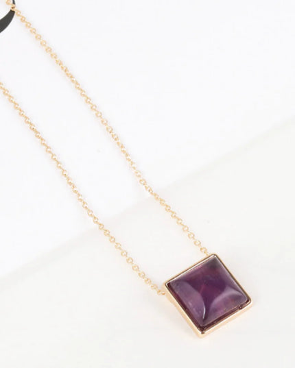 Square Drop Necklace