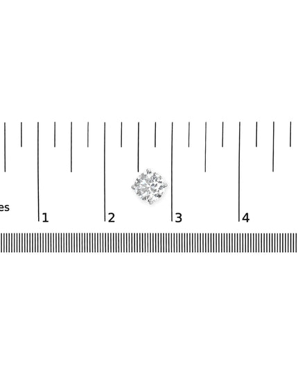 .925 Sterling Silver Round Brilliant Cut Lab Grown Diamond 4-Prong Classic Solitaire Stud Earrings