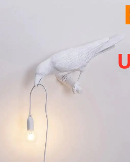 Resin Bird Wall Lamp Decoration