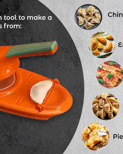 2-in-1 Manual Dough Press. Dumpling Empanada Pastries Maker