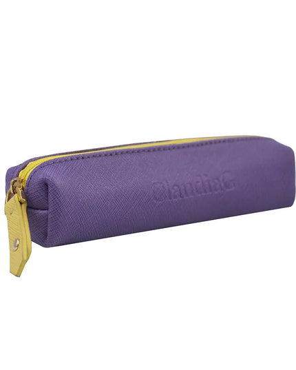 Comfy Leather Pouch -Plum