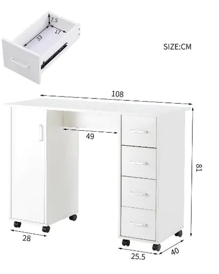 Office Desk With Drawers