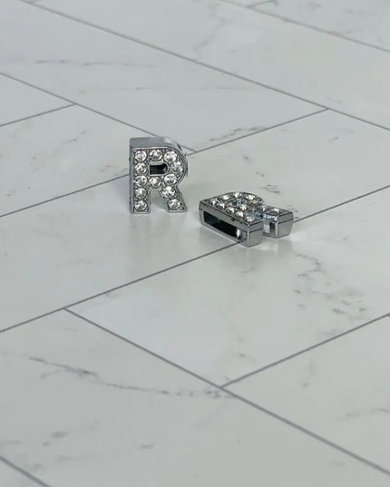 Pavé Letters -Silver Charms